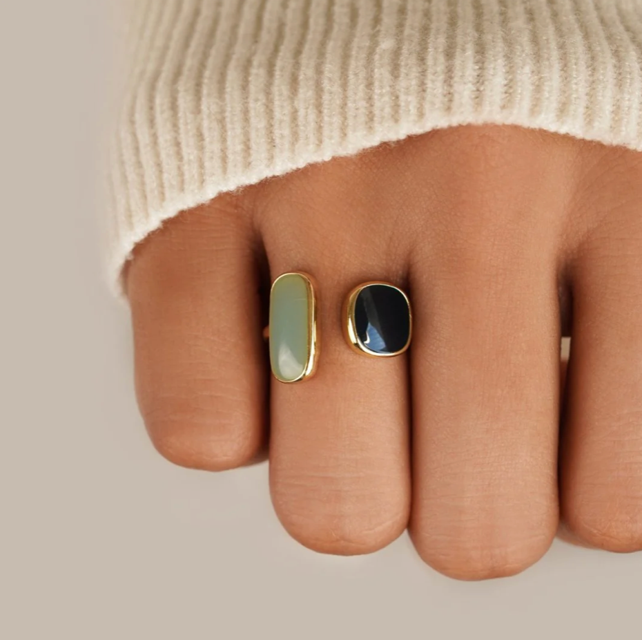 Bague Enroulée Aigue-Marine