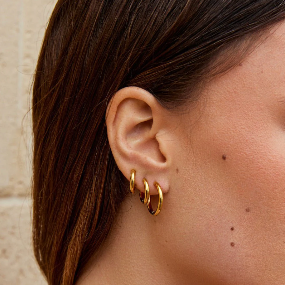 Set de Mini Créoles Trio Dorées