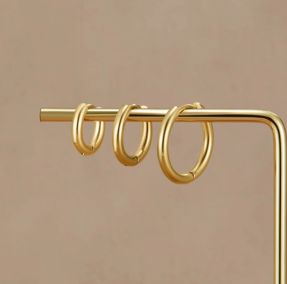 Set de Mini Créoles Trio Dorées