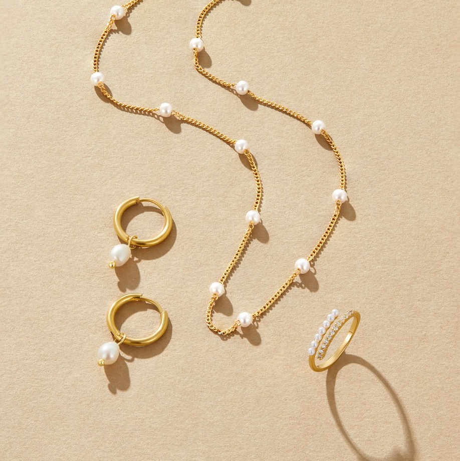 Créoles Bella en Perles d’Eau Douce