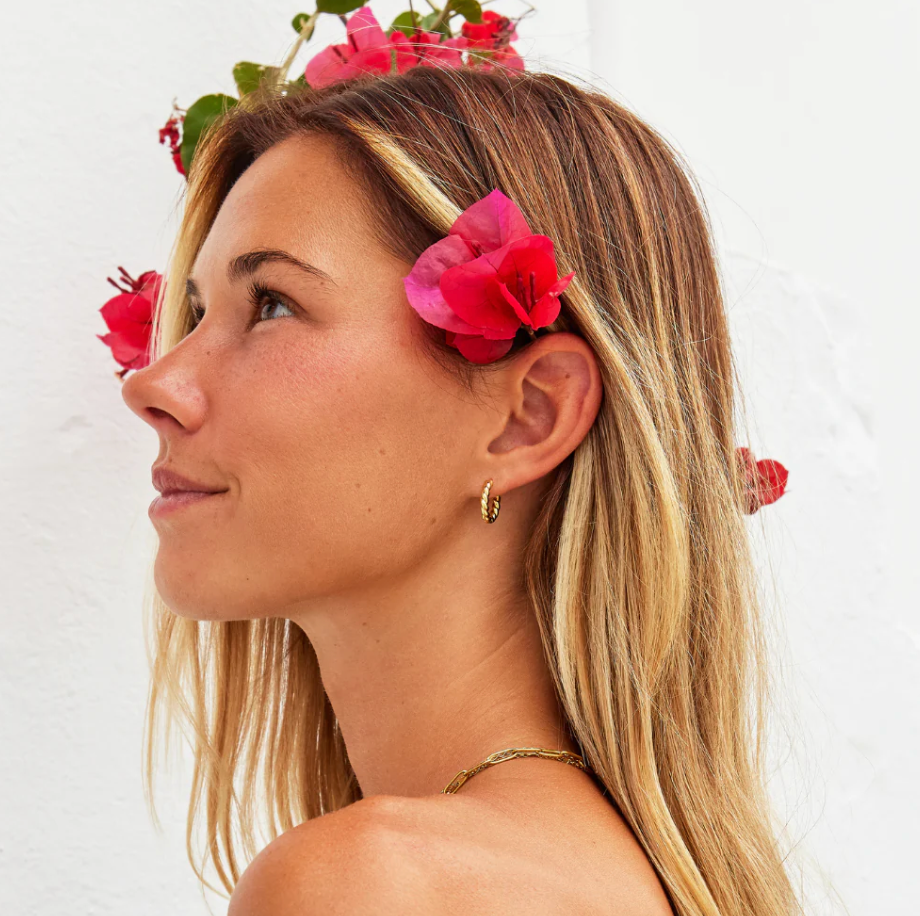 Boucles d’Oreilles Layla Torsadées Dorées