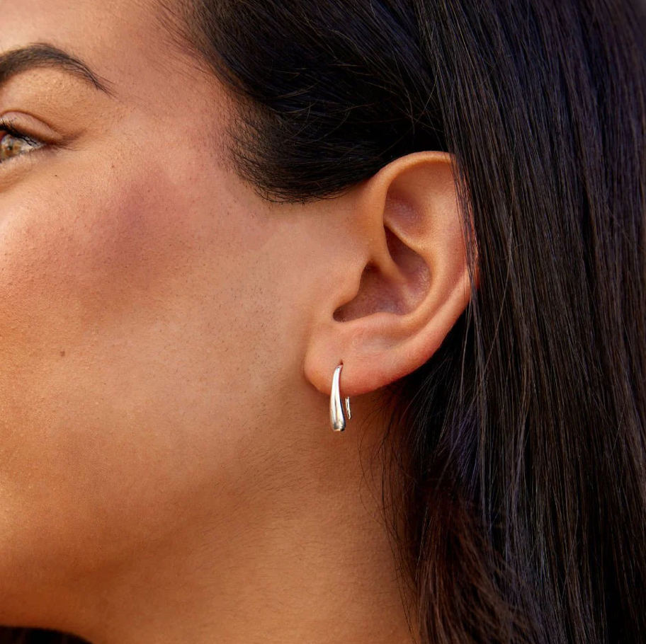Boucles d’Oreilles Francesca Goutte d’Eau Argentées