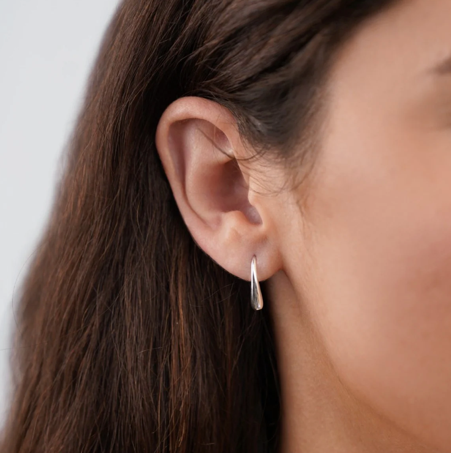 Boucles d’Oreilles Francesca Goutte d’Eau Argentées