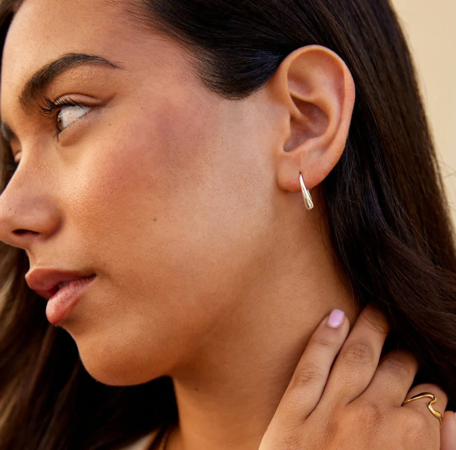 Boucles d’Oreilles Francesca Goutte d’Eau Argentées