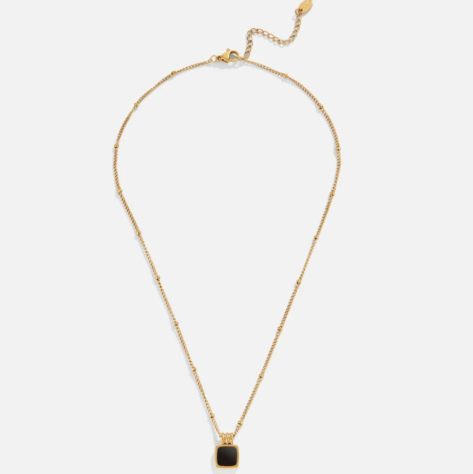 Collier pendentif noir Lucia