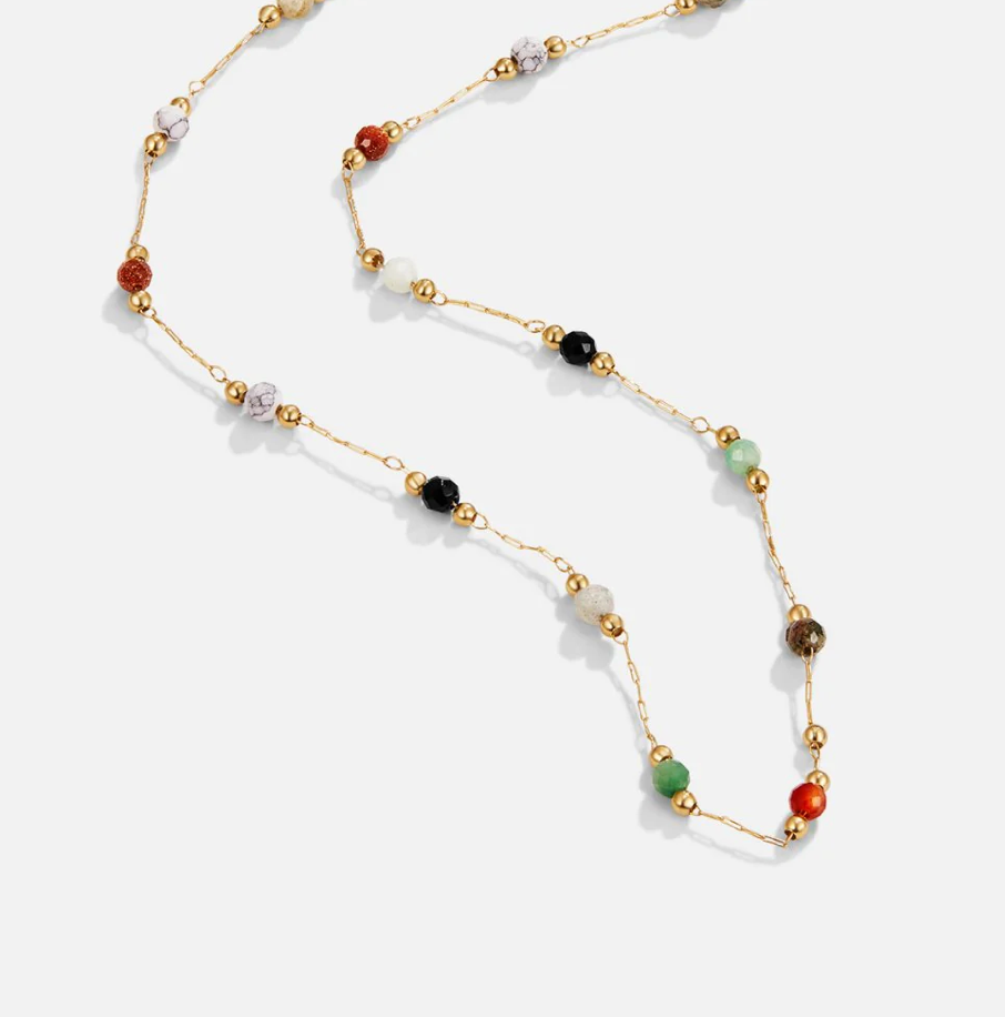 Collier Lulu en perles de pierre