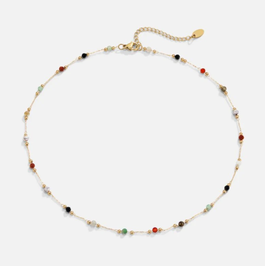 Collier Lulu en perles de pierre