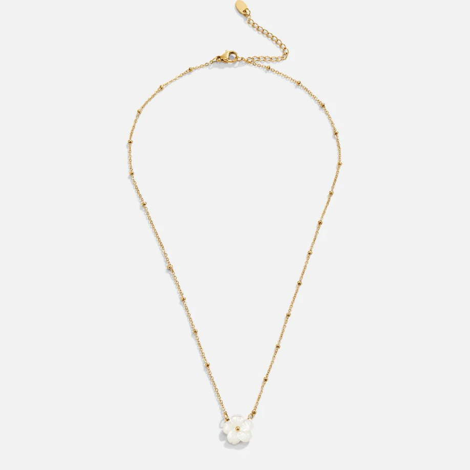 Collier Fleur Blossom blanche