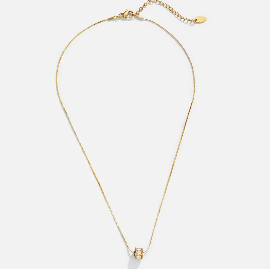 Collier Gigi en cristal plaqué or 18 carats