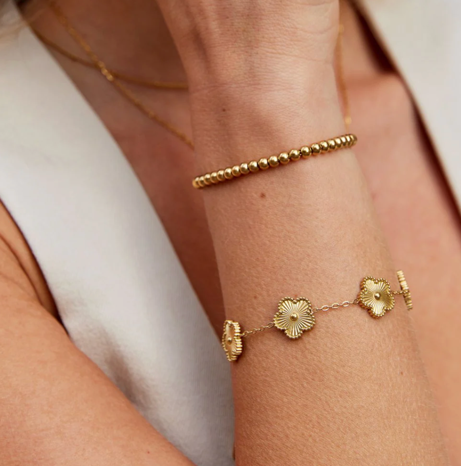 Bracelet Trèfle doré