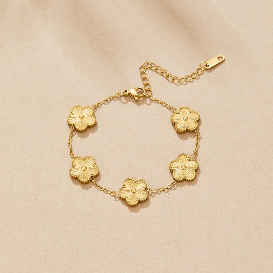 Bracelet Trèfle doré