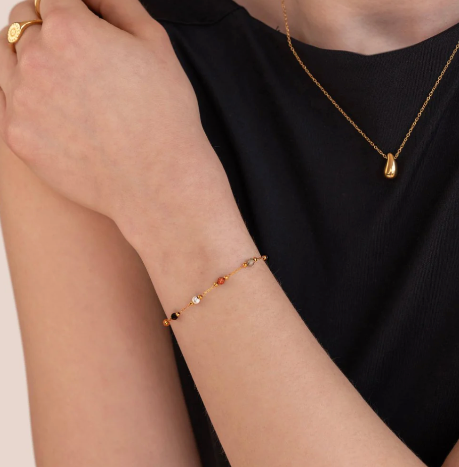 Bracelet Lulu en perles de pierre