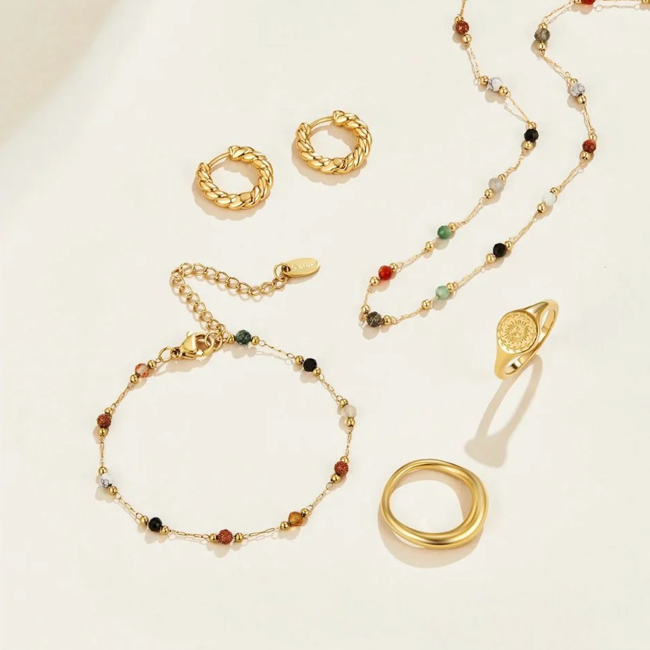 Bracelet Lulu en perles de pierre