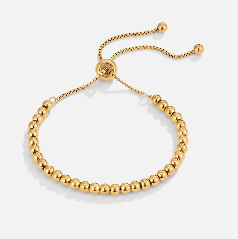 Bracelet Niloya en perles dorées