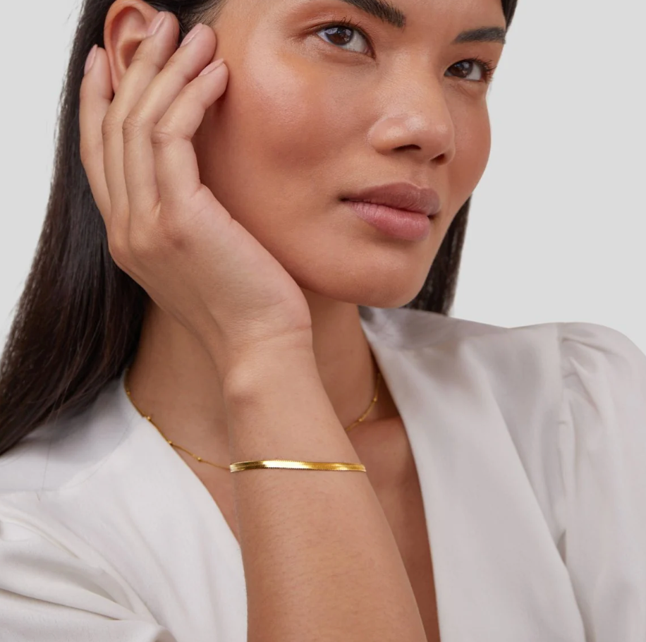 Bracelet Sarya chaîne serpent dorée