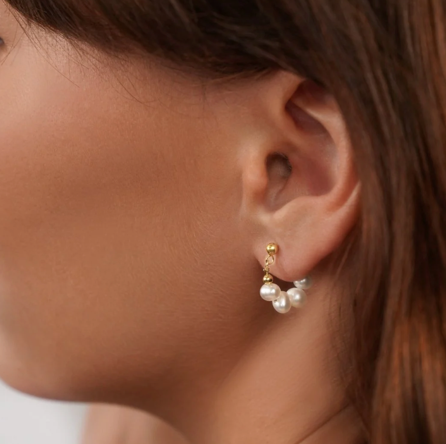 Créoles Celine à Perles