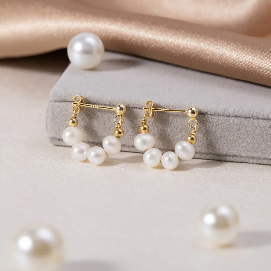 Créoles Celine à Perles