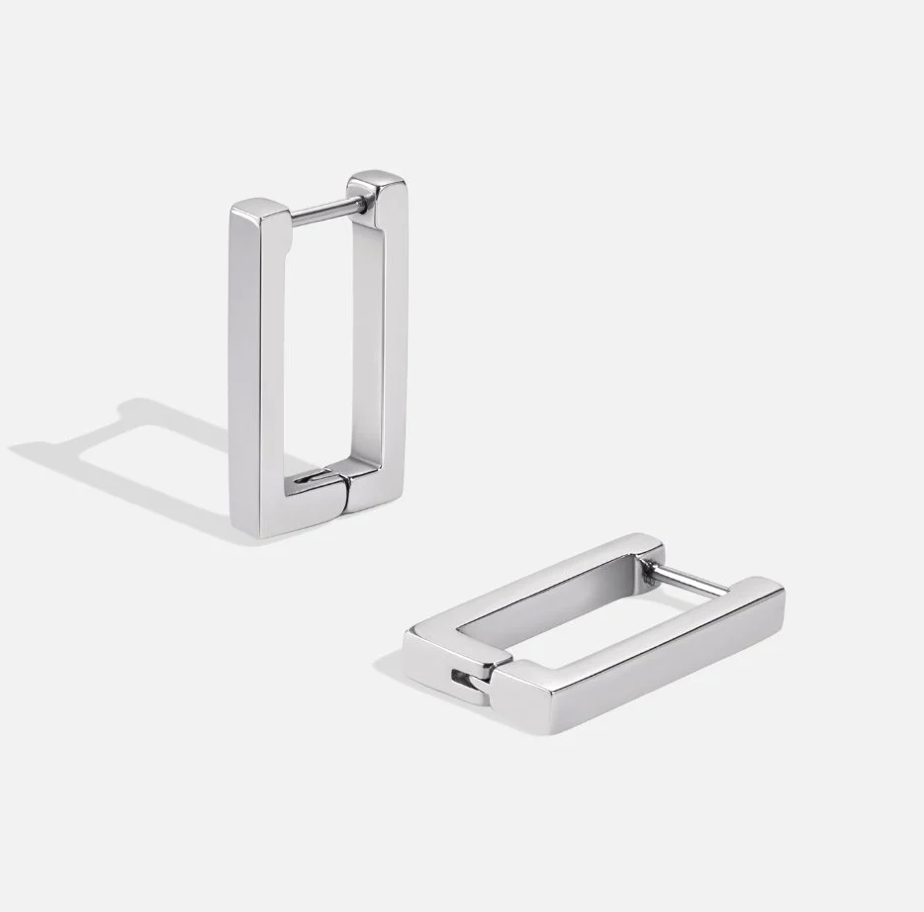 Créoles Rectangulaires Dorées