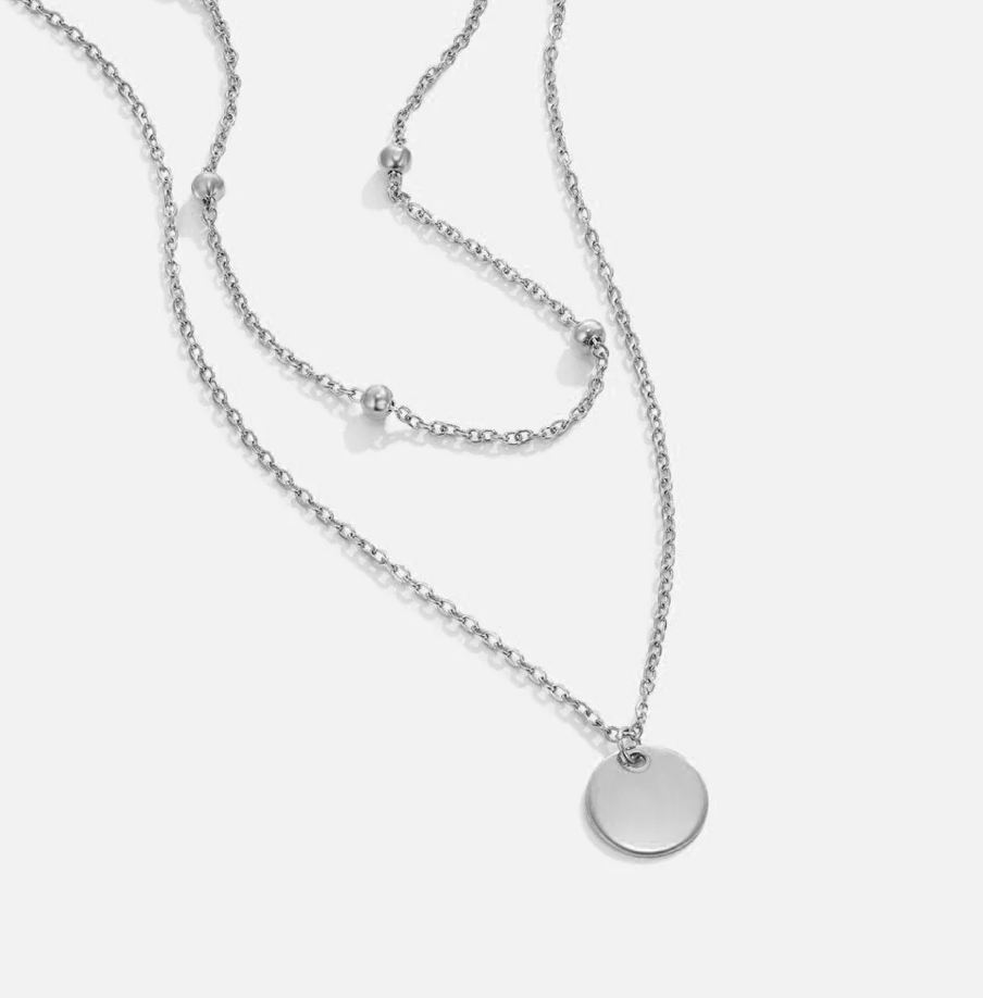 Collier à disques superposés