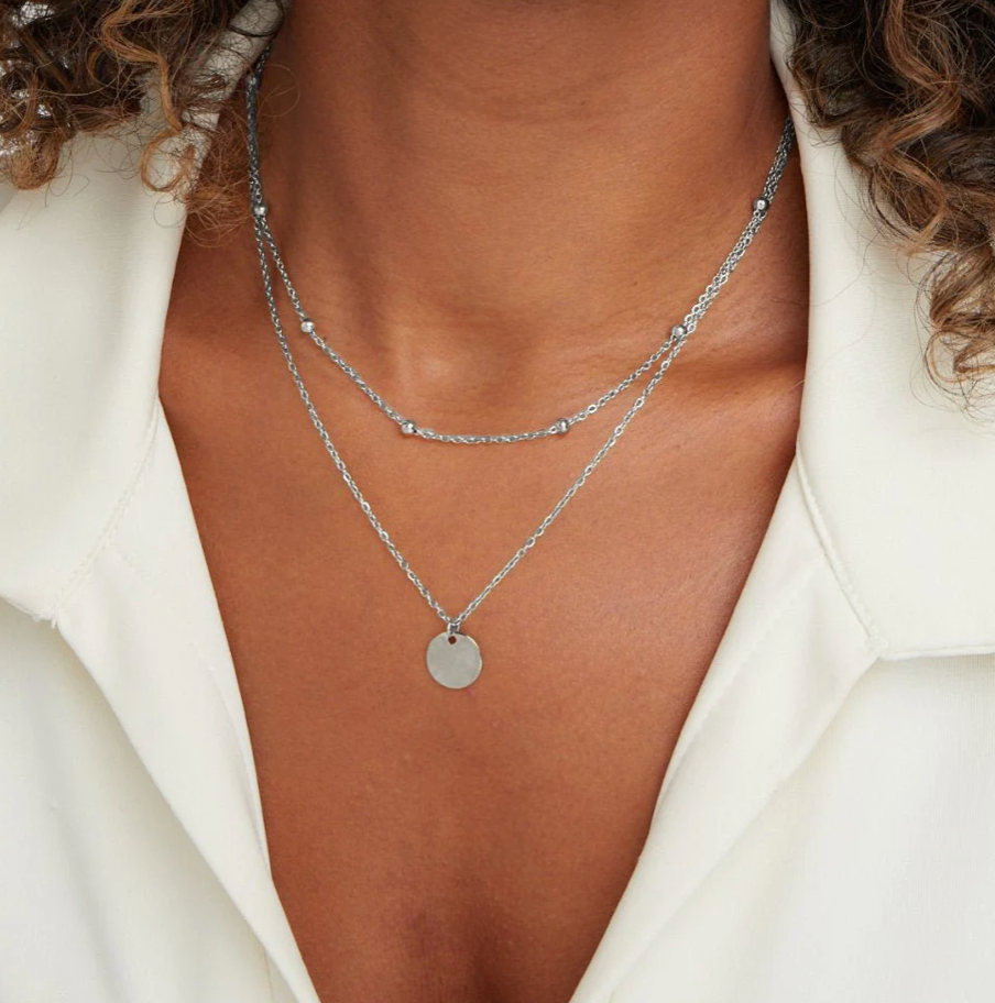 Collier à disques superposés