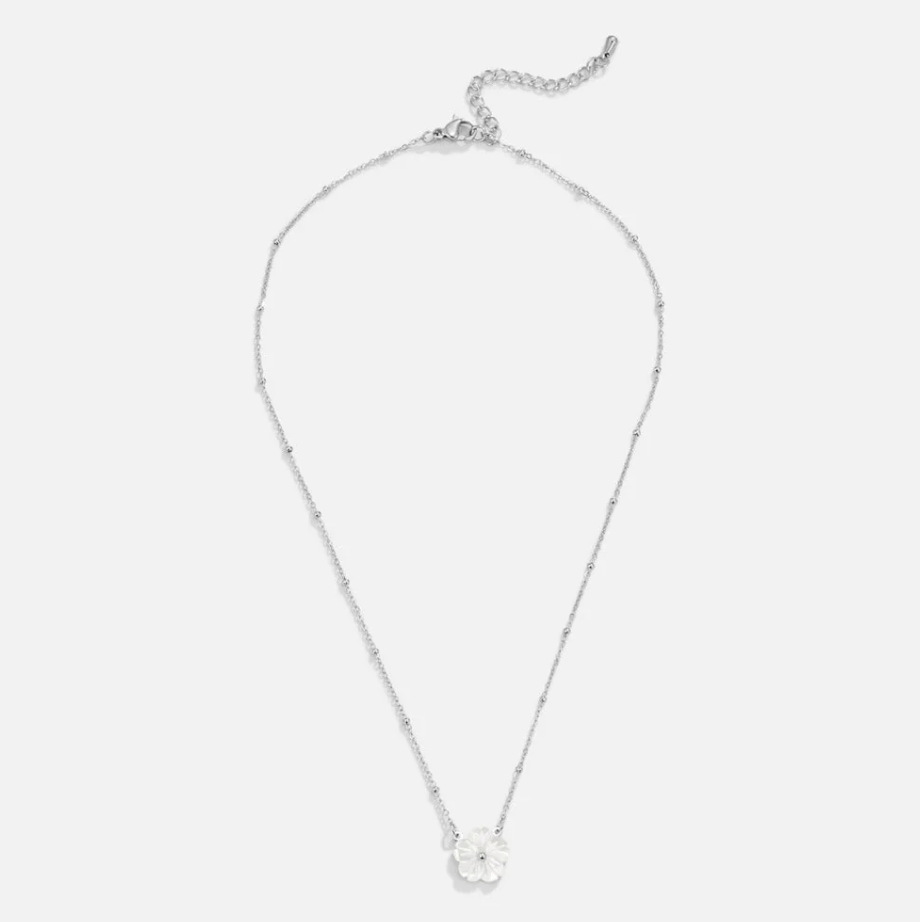 Collier Fleur Blossom blanche