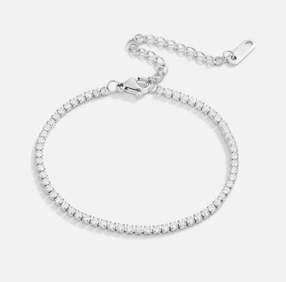 Bracelet tennis Cordelia en plaqué or