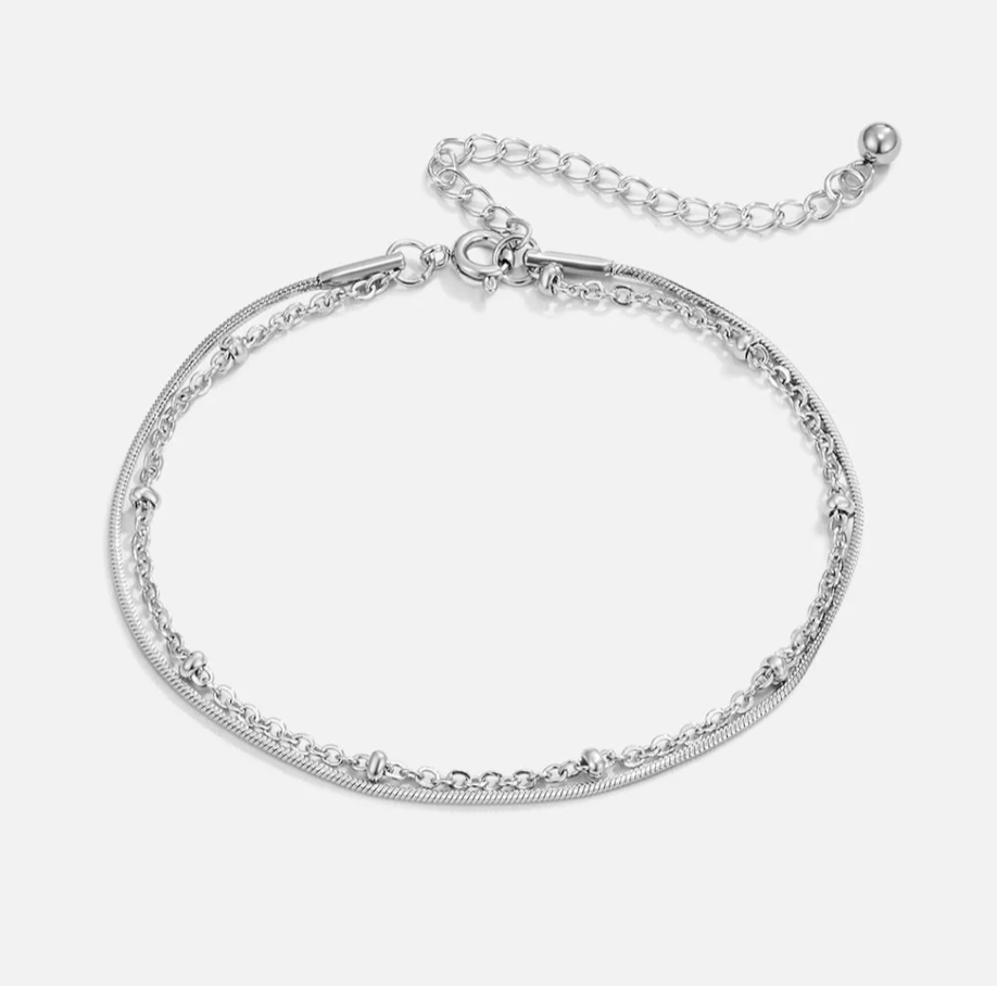 Bracelet Pia doré à plusieurs rangs