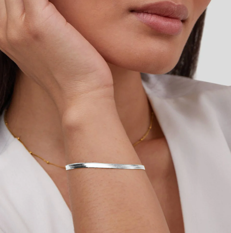 Bracelet Sarya chaîne serpent dorée